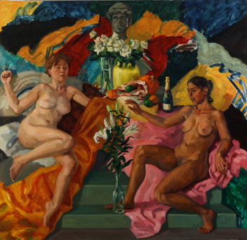 Orphic Annunciation; oil on canvas, 200 x 215 cm, 2017