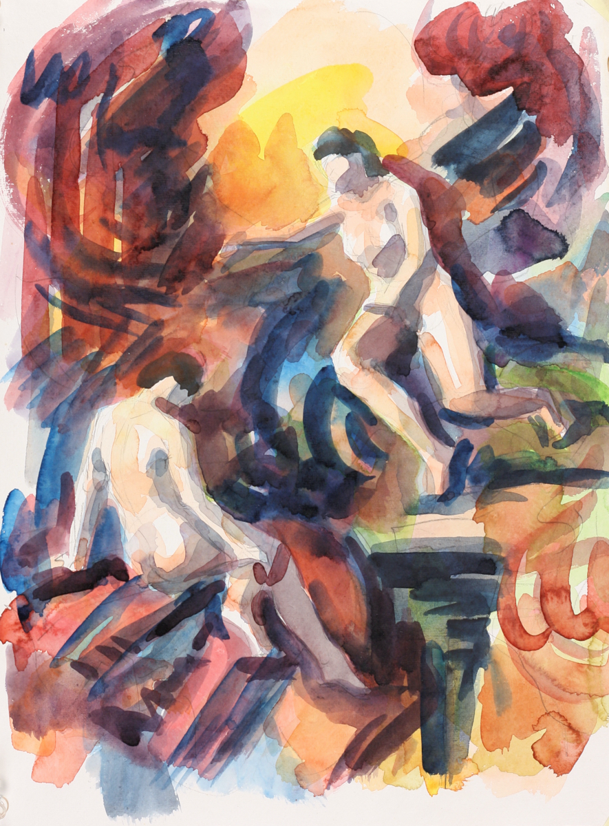untitled; watercolor, 42 x 30 cm, 2018
