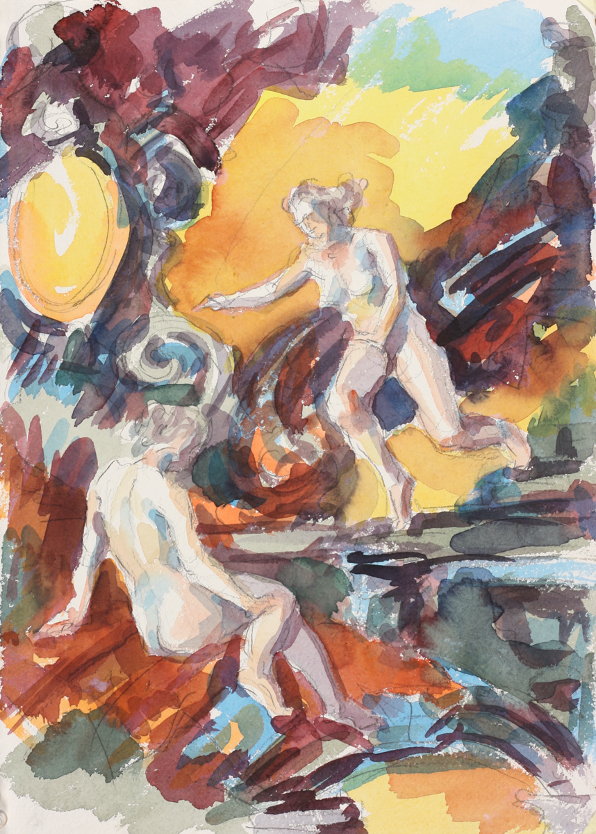 untitled; watercolor, 42 x 30 cm, 2018