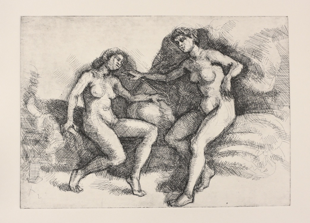 Orphic Annunciation; etching, 18 x 25 cm, 2017