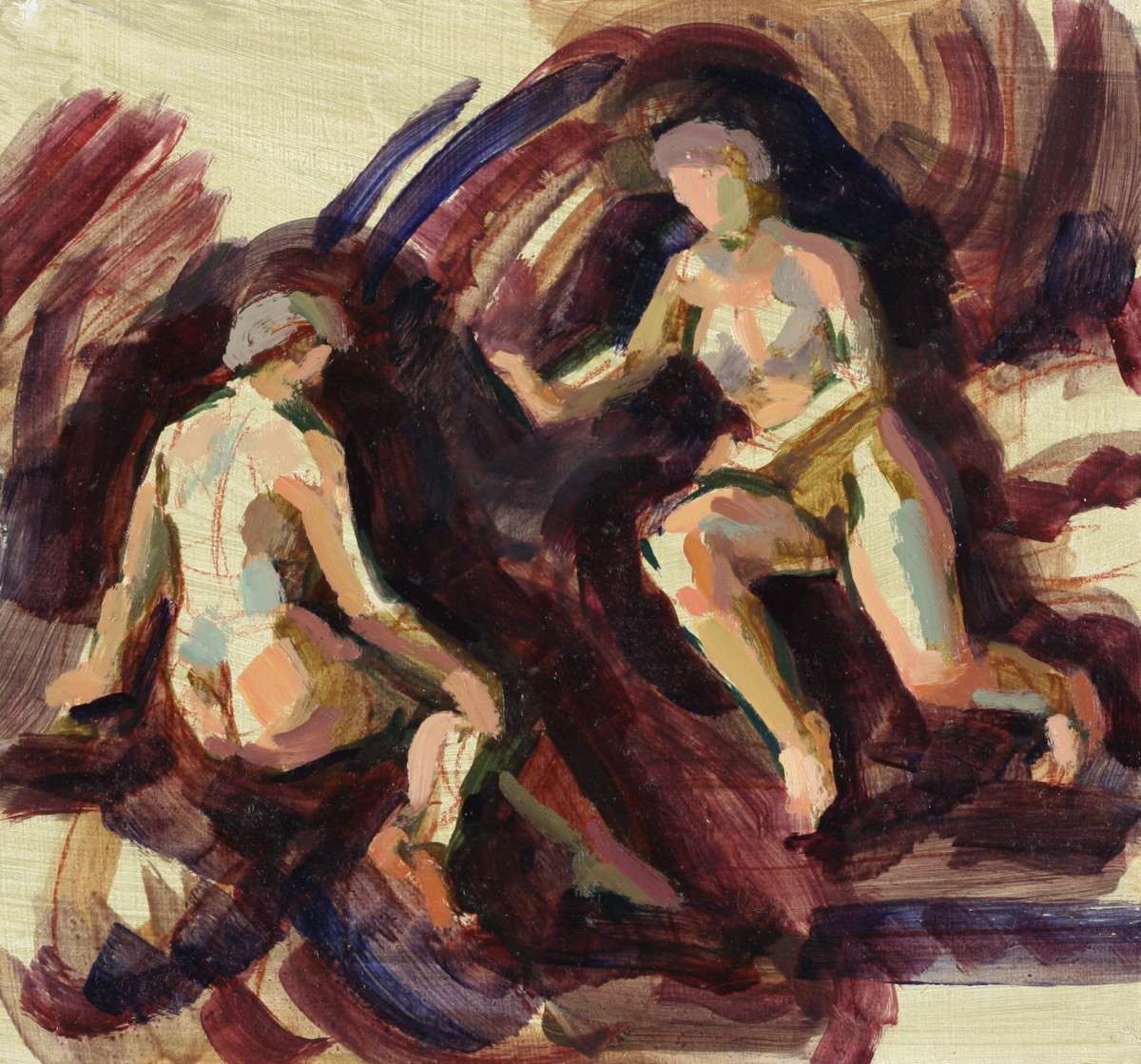 untitled; oil on board, 23 x 25 cm, 2017